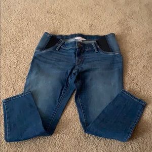 Skinny Crop Maternity Blue Jeans - Isabel size 8